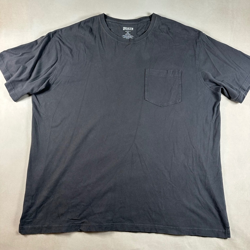 Duluth Trading Longtail T Men's 2XL Black Pocket T Shirt Cotton Workwear